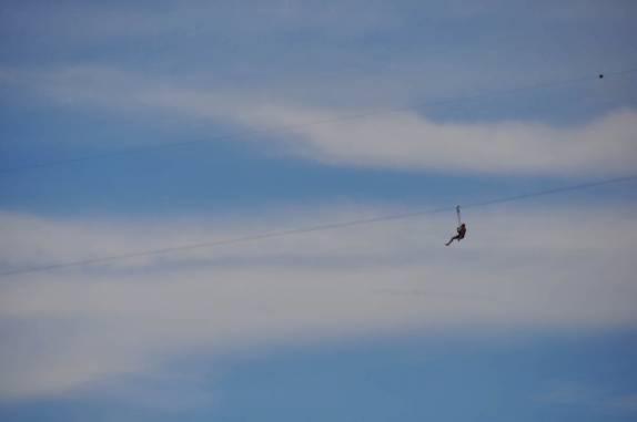 A famosa tirolesa dos 1.200 metros, na Chapada das Mesas, região de Carolina - MA
